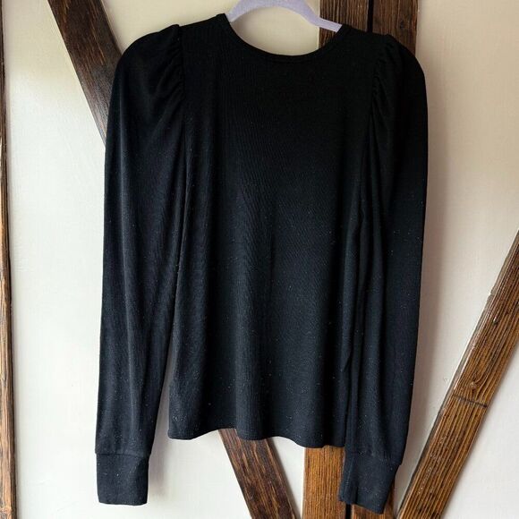 Splendid Long Sleeve Black Top - Picture 4 of 8